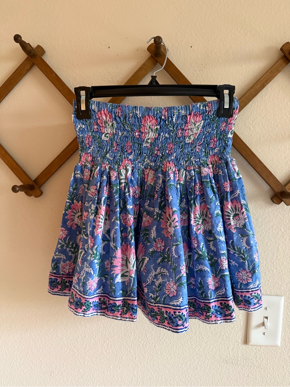 cotton printed mini skirt | sur la vague